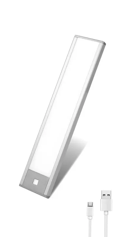 Luz LED recarregável BT09 Silver com sensor PIR avançado - Image 2