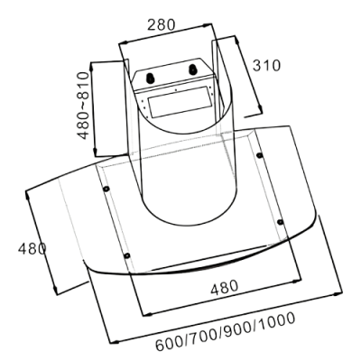 H76.9S Coifa de chaminé de cozinha - Image 3
